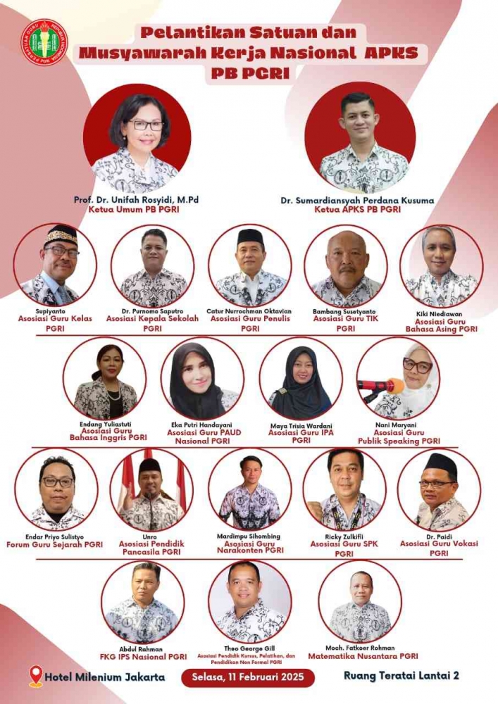 Pelantikan pengurus APKS PGRI/dokpri