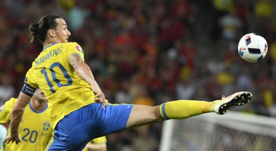 Ibrahimovic striker Timnas Swedia (Foto AFP).