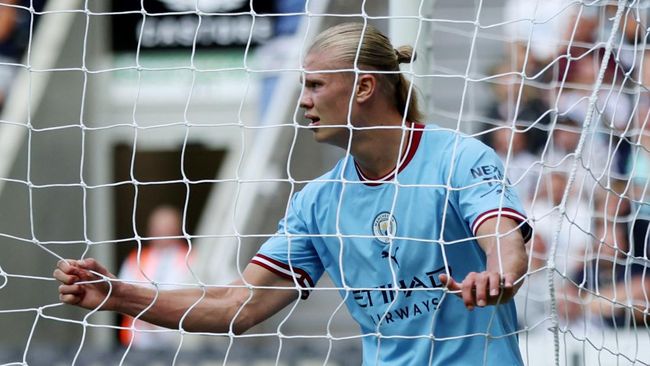 Erling Haaland, pemain Manchester City (Foto REUTERS/Lee Smith).