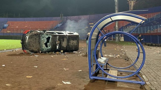 Kerusuhan di Stadion Kanjuruhan_Foto Antara/Vicki Febrianto.